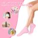 Invalidism 3 Pairs Silicone Moisturizing Socks Foot Spa Gel Silicone Socks for Dry Cracked Feet Foot Care Moisturising Socks Women Foot Spa Pedicure Silicone Socks for Women (Pink*3) - Buy Online on GoSupps.com