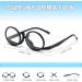 2 Packs Makeup Reading Glasses for Women - Flip Down & Flip Up Magnifying Readers - Double Lens Black & Green 2.5x - Buy Online on GoSupps.com