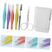 Beavorty Eyebrow Gauge & Manicure Set - Stainless Steel Tweezers with Lamella Tip - Precision Eyebrow Makeup Kit Accessories - Ideal for Travel - Buy Online on GoSupps.com