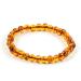 Baltic Amber Bracelet for Adults - Pain Relief for Carpal Tunnel, Arthritis, Headaches, Migraines - Cognac 7.5 inch - Buy Online on GoSupps.com