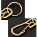 Anoley Titanium Carabiner Clip Retractable Keychain Ring Set - Gold | Quick Release Hooks for Men & Women - 1 Pack - Buy Online on GoSupps.com