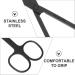 PATKAW Nose Hair Scissors 2 Pack - Stainless Steel Rounded & Blunt Tip Facial Hair Scissors for Eyebrow Nose & Beard Care - Buy Online on GoSupps.com