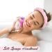 Pink Spa Headband for Women - Sponge Puffy Makeup & Skincare Headband with Wristbands - Terry Towel Cloth Fabric for Face Washing & Shower - Buy Online on GoSupps.com
