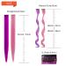 32 PCS Colored Clip in Hair Extensions - BEAHOT 17 Inch Rainbow Curly Wavy Hairpieces for Women, Kids, Girls - Synthetic Halloween Party Fashion Accessory - Buy Online on GoSupps.com