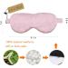 LULUSILK Mulberry Silk Sleep Eye Mask & Blindfold with Elastic Strap/Headband Soft Eye Cover Eyeshade for Night Sleeping Travel Nap (02-pink) - Buy Online on GoSupps.com