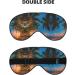Sunset Hawaiian Palm Tree Print Double-Sided Eye Mask | Soft Light-Blocking Sleep Enhancer for Travel & Home - Buy Online on GoSupps.com