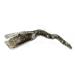 1pc wave hair clip approx. 13cm long in smoke grey with silver glitter - Made in Germany - WeLoveBeads
