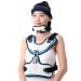 Neck breast orthosis adjustable head-neck-breast orthosis cervical vortex rehabilitation support stabilizer neck traction device for adults