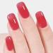 Jelly Nail Polish - Bare Red Pink Nail Varnish - Translucent Red Quick Drying & Long Lasting Nail Polish - Water Based Formula & No Need Baking Nail Art (Jelly Red) - Buy Online on GoSupps.com