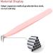 FADLASH Curved Fiber Tip Eyelash Extension Tweezers - Professional Pink Volume Lash Tweezers - Buy Online on GoSupps.com