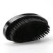Palm Wave Brush - Medium Hard Curved Beech & Black Bristle Men's Hair Brush - Buy Online on GoSupps.com