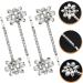 Angoily 6 Pairs Bridal Rhinestone Barrette Highlights Hair Dye Kit Bridal Hair Clip Rhinestones Bobby Pin Hair Accessories for Bride Flower Headpiece Miss The Flowers Zinc Alloy Hair up - Buy Online on GoSupps.com