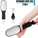 Dualeco Upgraded Stainless Steel Hard Skin Remover - Foot File for Dry/Dead Skin, Callus Remover for Pedicure - Buy Online on GoSupps.com