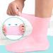 Silicone Moisturizing Socks Women Foot Spa Pedicure Silicone Socks Foot Mask Exfoliating Beach Protective Gel Socks Anti Slip Aloe Socks for Dry Cracked Feet Calluses Foot Care (Pink) - Buy Online on GoSupps.com