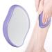 Crystal Hair Eraser, Magic Hair Eraser Crystal Hair Remover Reusable Painless Hair Removal Tool for Women and Men Arms Legs Back Chest Belly, Fast & Easy, Purple
