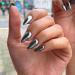 Black Chrome Press On Nails - Medium Almond - 24 PCS Metallic Fake Nails for Daily Wear | SXVME Mirror Metal Acrylic Nails - Buy Online on GoSupps.com