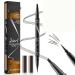 Liquid Eyebrow Pen 3D Microblading Eyebrow Pencil Waterproof Liquid Eyebrow Pen Double Head Liquid Eyebrow Pencil Creates Natural Brows Brown
