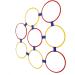 Sensory Training Hoops Hand Foot Coordination Balance Exercise Free Combination 10pcs Eco Friendly Hopscotch Hoop for Jumping Activities Dia 47cm / 18.5in - Buy Online on GoSupps.com