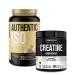 Jacked Factory Authentic ISO Grass Fed Whey Protein Isolate Powder - Low Carb Non-GMO Muscle Building Protein (30 Servings Vanilla) Creatine Monohydrate Powder (30 Servings Unflavored)