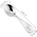 Sterling Silver Baby Spoon Fork Set with Teddy Bear Design | Custom Engraved Keepsake - Buy Online on GoSupps.com