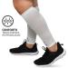 Muvin Solid Calf Compression Sleeves for Men & Women - White, Size L | Sports Running - Shin Splints & Muscle Pain Relief - Buy Online on GoSupps.com