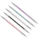 5pcs nailing pencil dotting pen dotting pen marbleizing tool nail polish manicure dot nail art set marble tool set dots nail art nail nail art tool set set