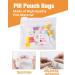 50 Piece Reusable Clear Pill Pouch Bags - Zippered Medicine Storage Organizer for Travel & Small Items - Buy Online on GoSupps.com
