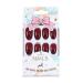 Brishow Almond Press-On Nails - Wine Red Ballerina Acrylic False Nails - 24 Pieces for Women & Girls | Short Artificial Nails - Buy Online on GoSupps.com