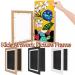 Internovo White Children Art Picture Frame - A4 Front Opening Design with Elastic Bands - 32x24x2.7cm for Kids Drawings - Buy Online on GoSupps.com
