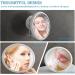 Softfree Fogless Shower Mirror for Shaving with Razor Holder - 6-Inch Anti-Fog Makeup Mirror with Strong Suction and 360-Degree Rotation - Detachable Handheld Mirror for Bathroom Wall in White - Buy Online on GoSupps.com