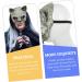 Homsfou Halloween Mask - Cat Skull Half Face Costume with Ears | 3D PU Party Props for Cosplay - Buy Online on GoSupps.com