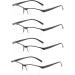 Outray 4 Pack Blue Light Blocking Reading Glasses for Men & Women | Anti Glare Computer Readers | Stylish 2.5x Magnification - Buy Online on GoSupps.com