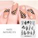 Alexnailart Flower Print Stamping Plates Set (NA015) - Manicure Template & Nail Art Tools - Buy Online on GoSupps.com