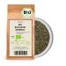 Kamelur 500g of dried and grated organic basil without additives - the perfect organic spice for Italian cuisine - in a packaging