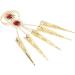 Belly Dance Gypsy Egyptian Gold Bracelet Finger Nails Artificial Red jewelry 5 set (Gold) - Buy Online on GoSupps.com