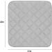 Ruiqas Waterproof Reusable Seat Cushion - Absorbent Incontinence Stool Cushion (2-Pack) | Washable Seating Saver for Seniors | 22x21 Beige & Gray - Buy Online on GoSupps.com