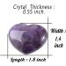 Shop 45mm Big Amethyst Heart Crystals - Perfect Gifts for Women | Reiki Healing Stones for Valentine's Birthdays Anniversaries & More - Buy Online on GoSupps.com