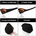 Fire Flame Yin and Yang Microfiber Hair Towel Wrap for Women - Super Absorbent 10x26 Inch Hair Turban with Button | International Shipping - Buy Online on GoSupps.com