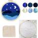 FISHEVO 2 Pcs Punch Needle Embroidery Starter Kits - DIY Craft for Adults - Sunset & Moonlight Design - Includes Pattern Cloth, Pen, Hoop, Yarn, and Rug Accessories - Buy Online on GoSupps.com
