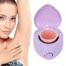 Wax warmer portable mini-wax warmer with a heart-shaped interior pot for easy cleaning and fast heating of the wax beans.Material: purple ABS and silicone (EU connector 220V)