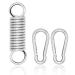 Everlar Anti Shock BoxSackfeder SET incl. 2 Karabiner I Quality Made in EU I Perfect punching bag Accessories for sandbag & punching bag suspension I 130 kg