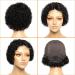 Short Curly Pixie Cut Human Hair Wig | T Part Jerry Curl Wet Wavy 4X4 Lace Closure | Natural Hairline for Black Women | 6 Inch - Buy Online on GoSupps.com