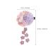 Lurrose Flower Hair Clip with Tassel: Purple Pearl Barrette for Hanfu Cosplay - Buy Online on GoSupps.com