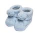 Royal Icon Newborn Baby Booties 0-3 Months Baby Boys Girls Pom Pom Booties Adorable Warm Soft Stylish Bootees Ideal for Indoor and Outdoor Use RI408 3 Months Blue Ri377