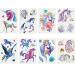 Oottati Temporary Tattoo Stickers - Fairy Tale Horse Wing Unicorn Design - 8 Sheets for Women - Buy Online on GoSupps.com