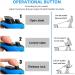 Sidewinder 360 Tangle-Free Retractable Dog Lead - Anti-Slip Handle, Easy Lock & Release - 5M Adjustable Long Leash - Strong Nylon Ribbon - Blue - Buy Online on GoSupps.com
