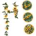 Yardenfun Simulated Sunflower Faux Sunflowers Sunflower Baby Shower Decorations Fake Artificial Sunflower Vine - Buy Online on GoSupps.com