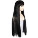 Chtom 80 cm long straight hair fake head set female lengthening long straight hair Qi Liu Haicheng Liu Hiyun head - Buy Online on GoSupps.com
