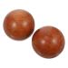 Inoomp 2 piece of health ball handball sports decor stress ball for adult wood massage rollers wood-baoding balls fitness ball massage device creative balls hand massage accessories 1