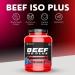 OUT ANGLED Beef Iso Plus 90% Beef Protein Isolate 1.8kg (Ice Blue Raspberry) - Zero Fat, Zero Sugar, with BCAAs, Glutamine, EAAs, and Coenzyme Q10 - Buy Online on GoSupps.com